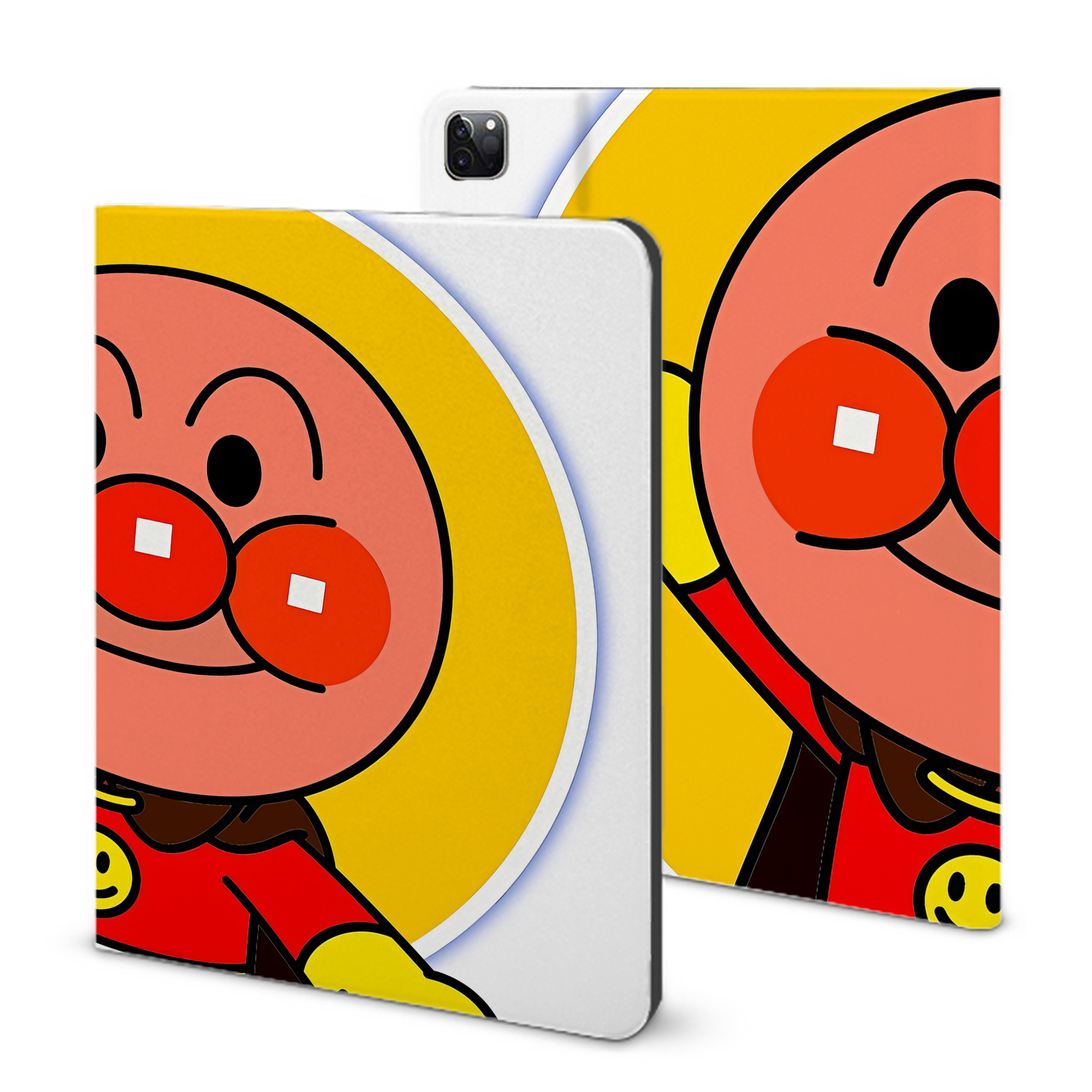 （画像用） アンパンマン Anpanman IPad ケース ブック型 PUレザー TPU 耐衝撃 軽量 薄型 ペン収納なし 全面保護 IPad 各モデル対応